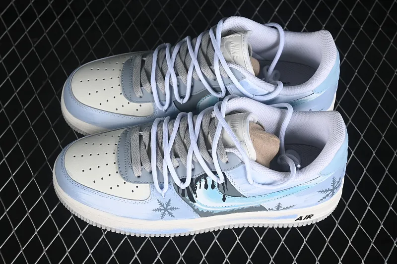 All categories Nk Air Force 1 Air Force series Nk Air Force 1 Low Air Force low-top Nike Air Force 1'07 Low "Icefield Snowfall" Hand-painted graffiti Icefield falling snow Air Force 1 low-top casual sneakers DO7417-199